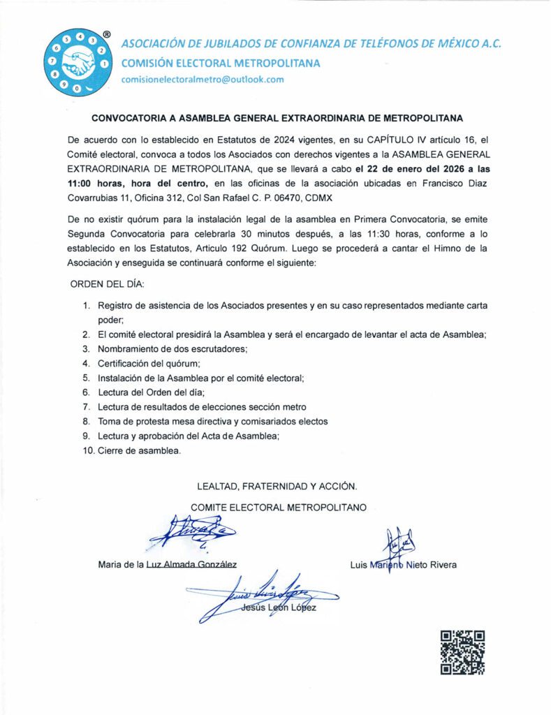 CONVOCATORIA
